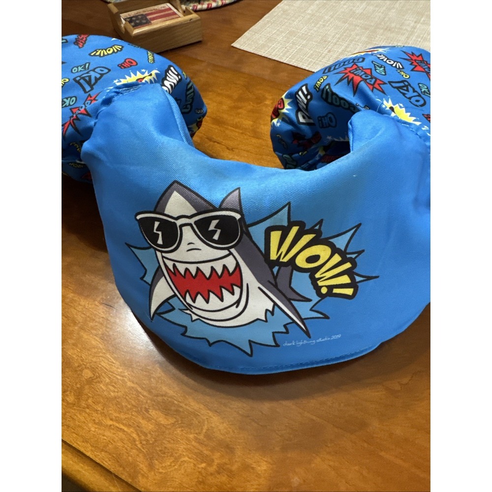 Dark Lightning‎ Kids Swim Vest for 30-50 Baby Shark For Girls Boys